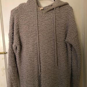 Gray cozy hoodie. Small but could fit medium